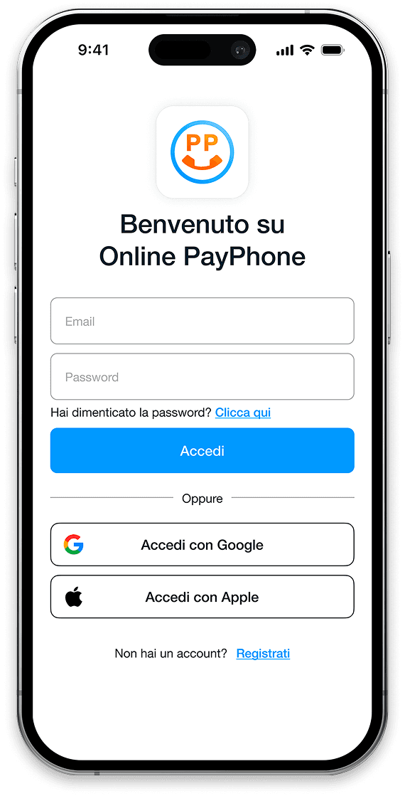 Registrati su PayPhone